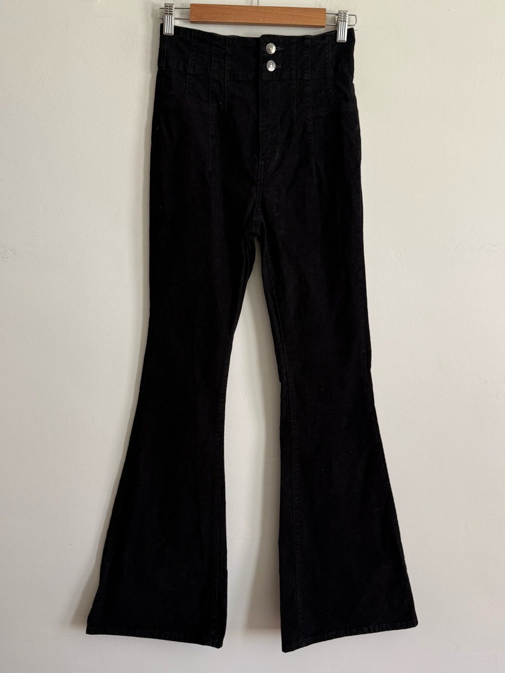 Free People We The Free Black Corduroy Flare Pants – Size 27